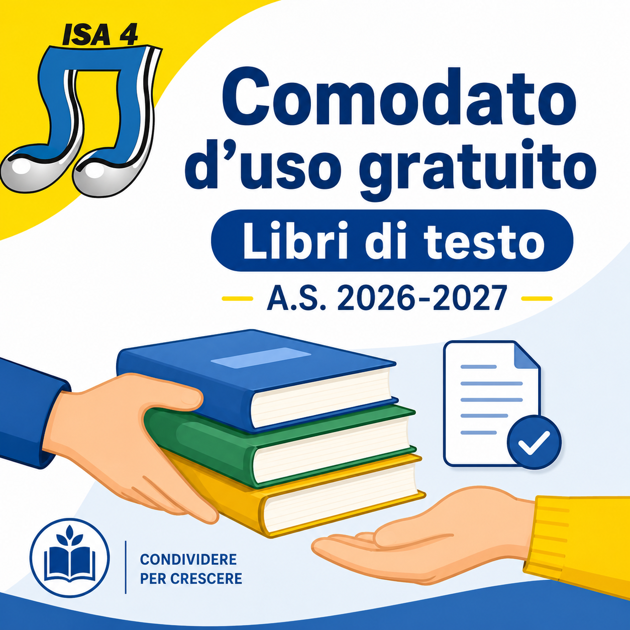 Libri in comodato d'uso a.s. 2026-2027